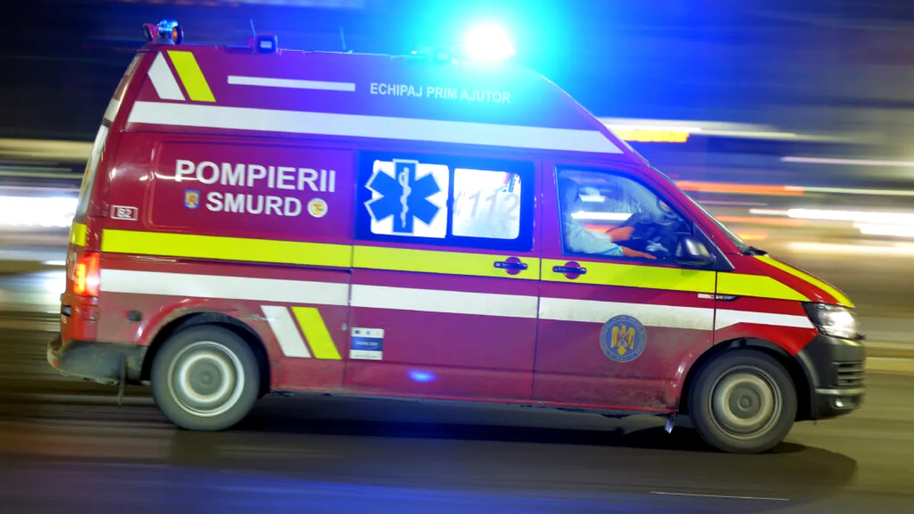 Mureş. O maşină a lovit un cerb, şoferul a avut nevoie de îngrijiri medicale
