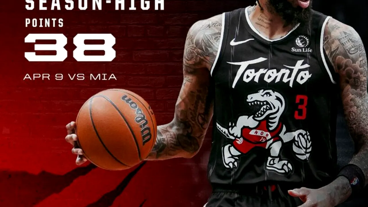 Brandon Ingram intră în istoria Toronto Raptors din NBA: sezon record la debut, îl întrece pe superstarul Kawhi Leonard