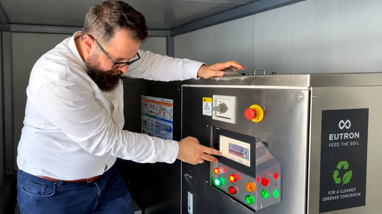 Brașovul transformă deșeurile din piețe în fertilizator în 24 de ore. Cât a costat echipamentul