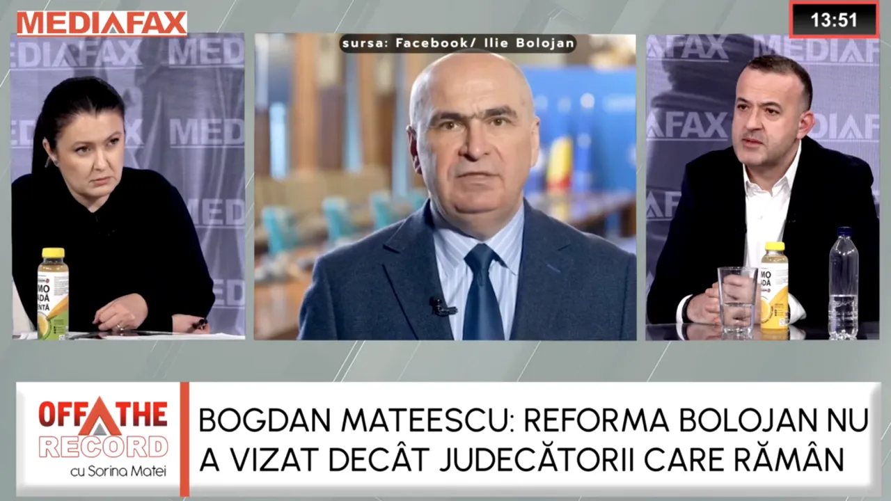 Bogdan Mateescu la OFF The Record: „Argumentul din comunicatul CSM corespunde unei nevoi”