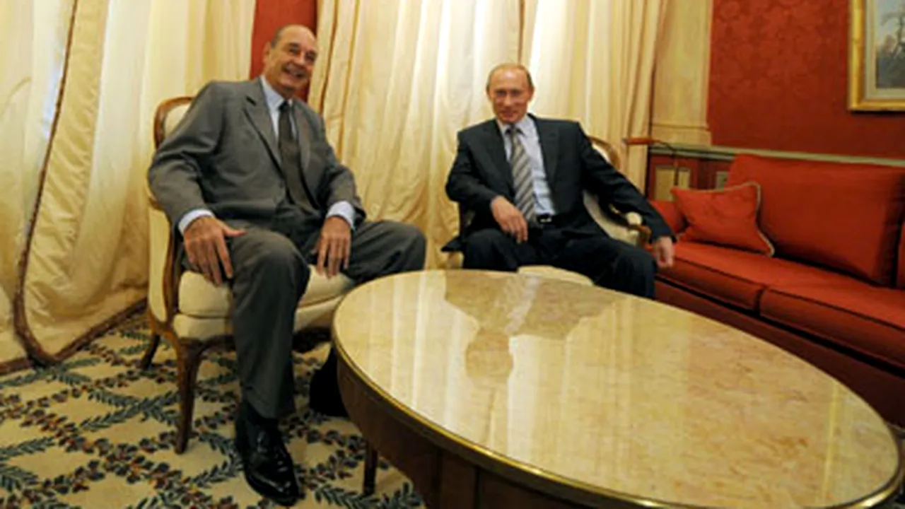 Putin l-a primit pe Chirac la hotel