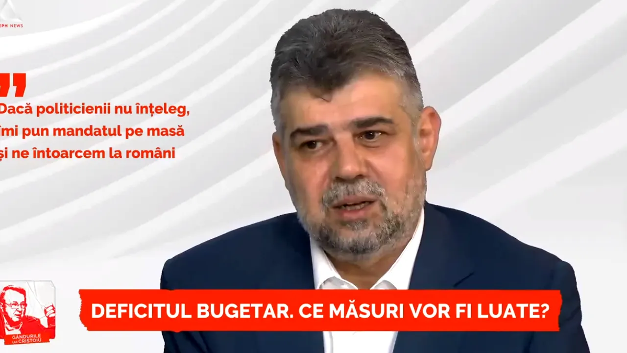 EXCLUSIV. Gândurile lui Cristoiu. Marcel Ciolacu, despre măsurile de reformă: Nu-şi asumă PNL? Îmi pun mandatul pe masă şi ne întoarcem la români