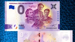Muzeul Judeţean din Botoşani lansează bancnota suvenir de 0 euro. A fost tipărită cu aprobarea Băncii Naţionale a Franţei