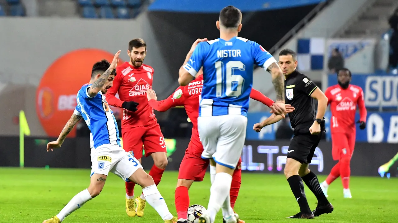 Superliga, etapa XXI: Universitatea Craiova a învins Chindia Târgovişte