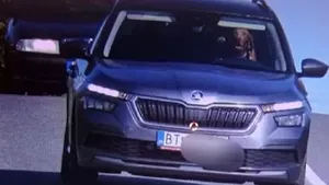 Şofer amendat după ce câinele său a fost surprins la volan de o cameră de viteză