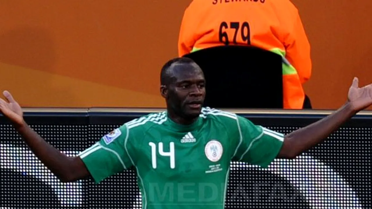 Un fotbalist nigerian a primit peste 1.000 de ameninţări cu moartea la CM