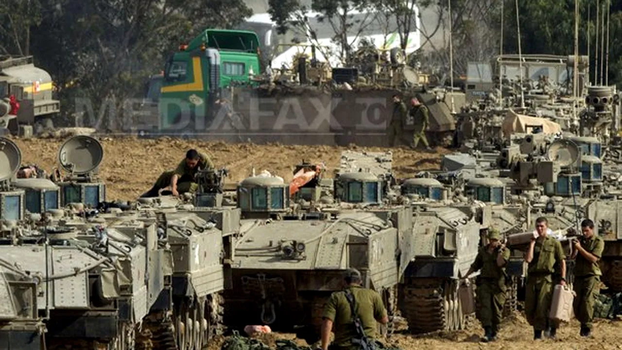 Israelul mobilizează trupe la frontiera cu Fâşia Gaza şi pregăteşte, probabil, o invazie