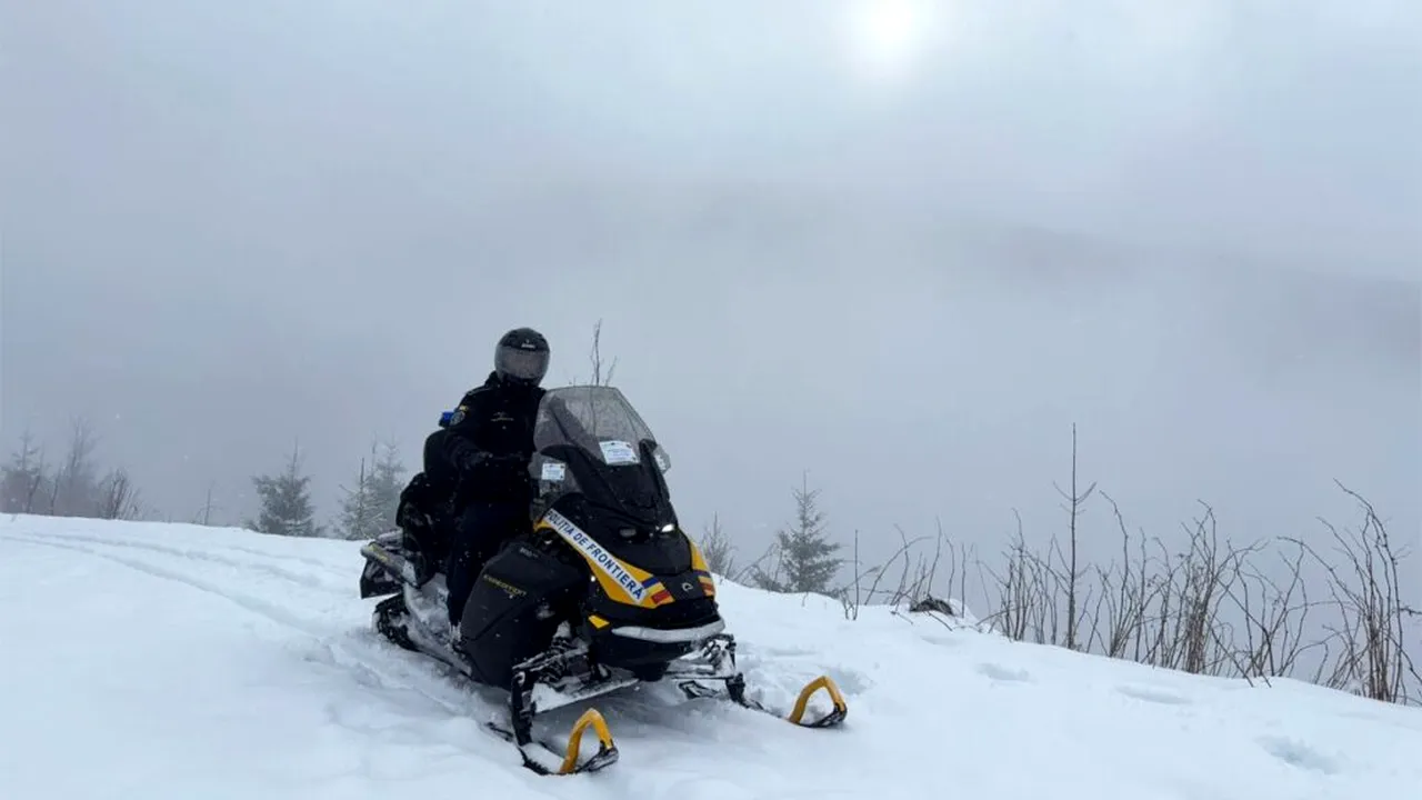Polițiștii de frontieră din Sighetu Marmației, dotați cu patru snowmobile pentru misiuni pe timp de iarnă