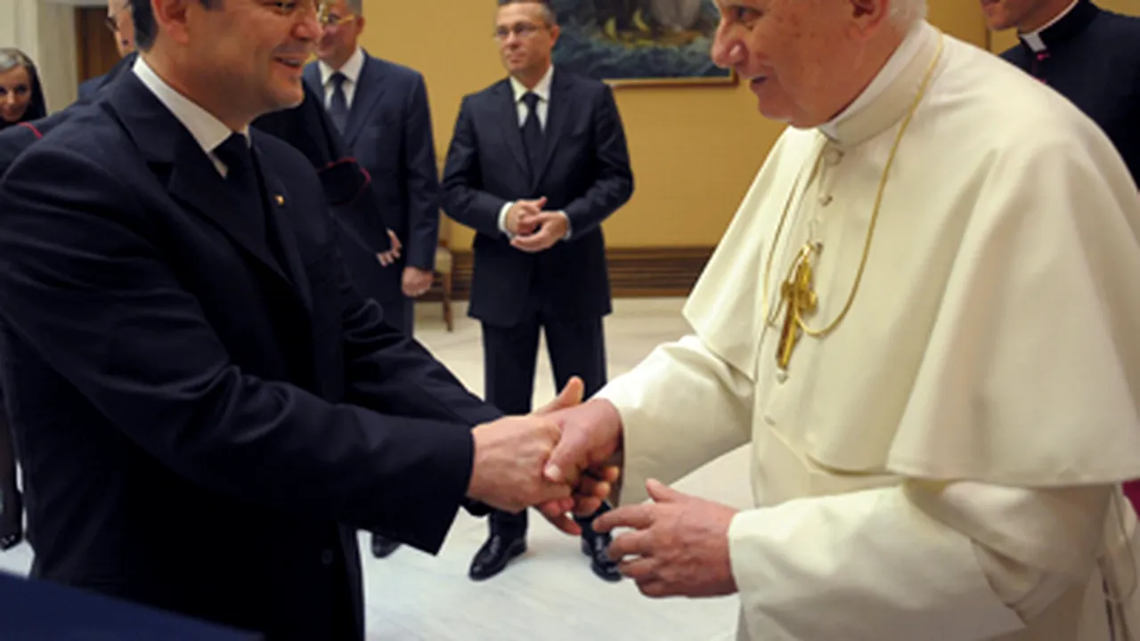 Boc a fost primit în audienţă privată de către Papa Benedict al XVI-lea