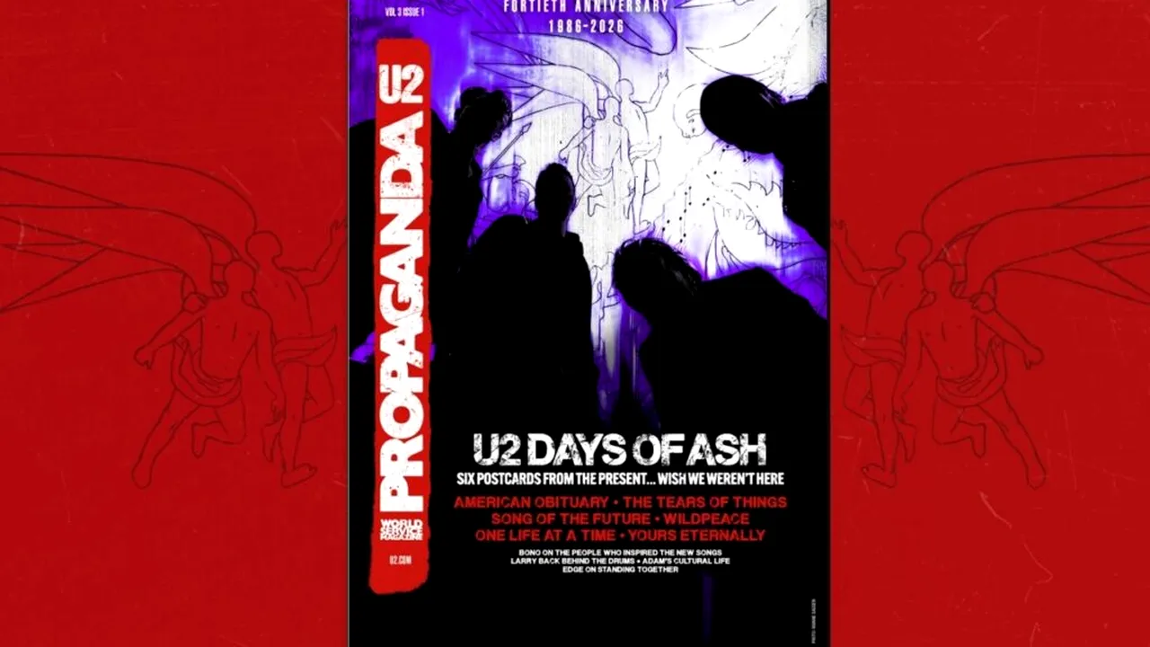 U2 lansează EP-ul „Days of Ash”, un manifest muzical împotriva violenței și abuzurilor ICE