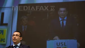 Ponta la mitingul USL: Am reuşit să-l punem cu botul pe labe pe Băsescu şi să-l dăm jos pe Boc
