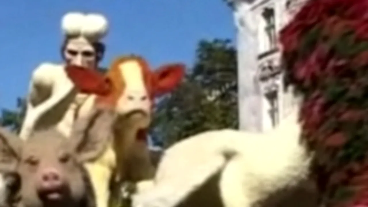 Cinci care alegorice din flori au poposit la Carnavalul Florilor - VIDEO