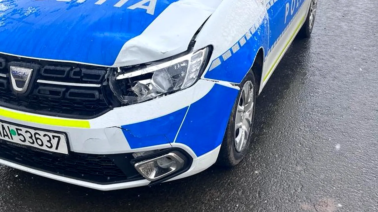 Copil accidentat de o maşină de poliţie aflată în misiune