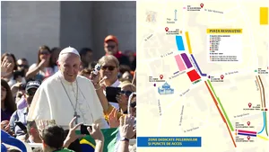 15 ecrane vor fi montate în punctele cheie ale Capitalei în ziua vizitei Papei Francisc/ HARTA punctelor de acces