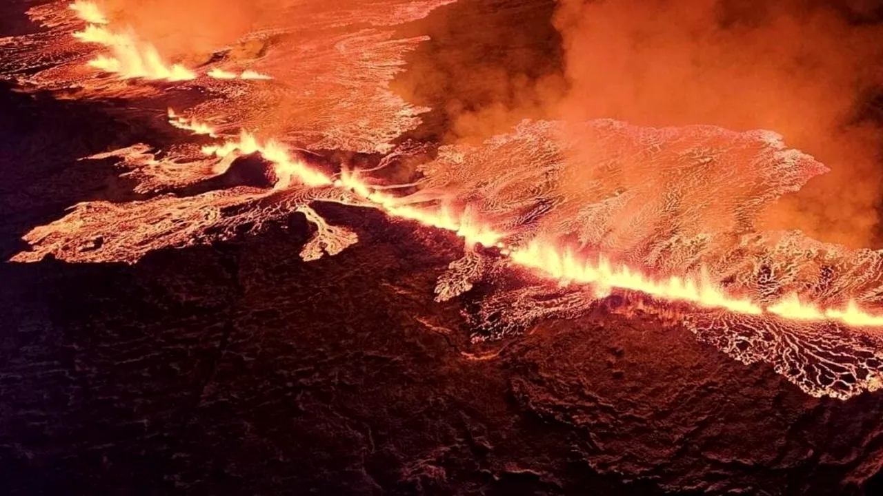 O erupţie de magmă vulcanică a început în Islanda, transmite biroul meteorologic