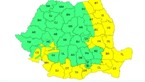 Meteorologii anunţă răcire accentuată, ninsori şi viscol, strat nou de zăpadă la munte şi cod galben de vânt în mai multe regiuni ale ţării