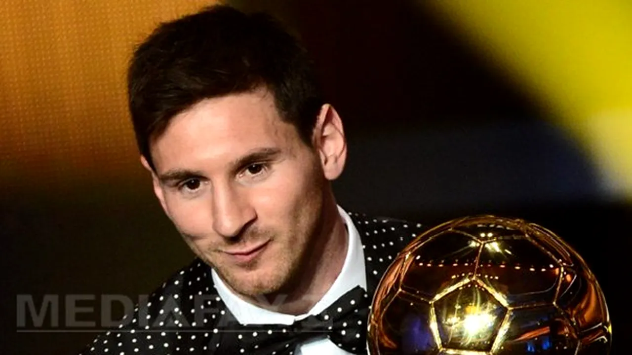 Lionel Messi: Este uimitor că am primit pentru a patra oară Balonul de Aur