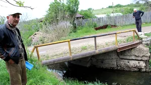 FOTO Peste 150 de fermieri din Mogoşeşti - Scorniceşti, blocaţi cu cerealele în câmp 