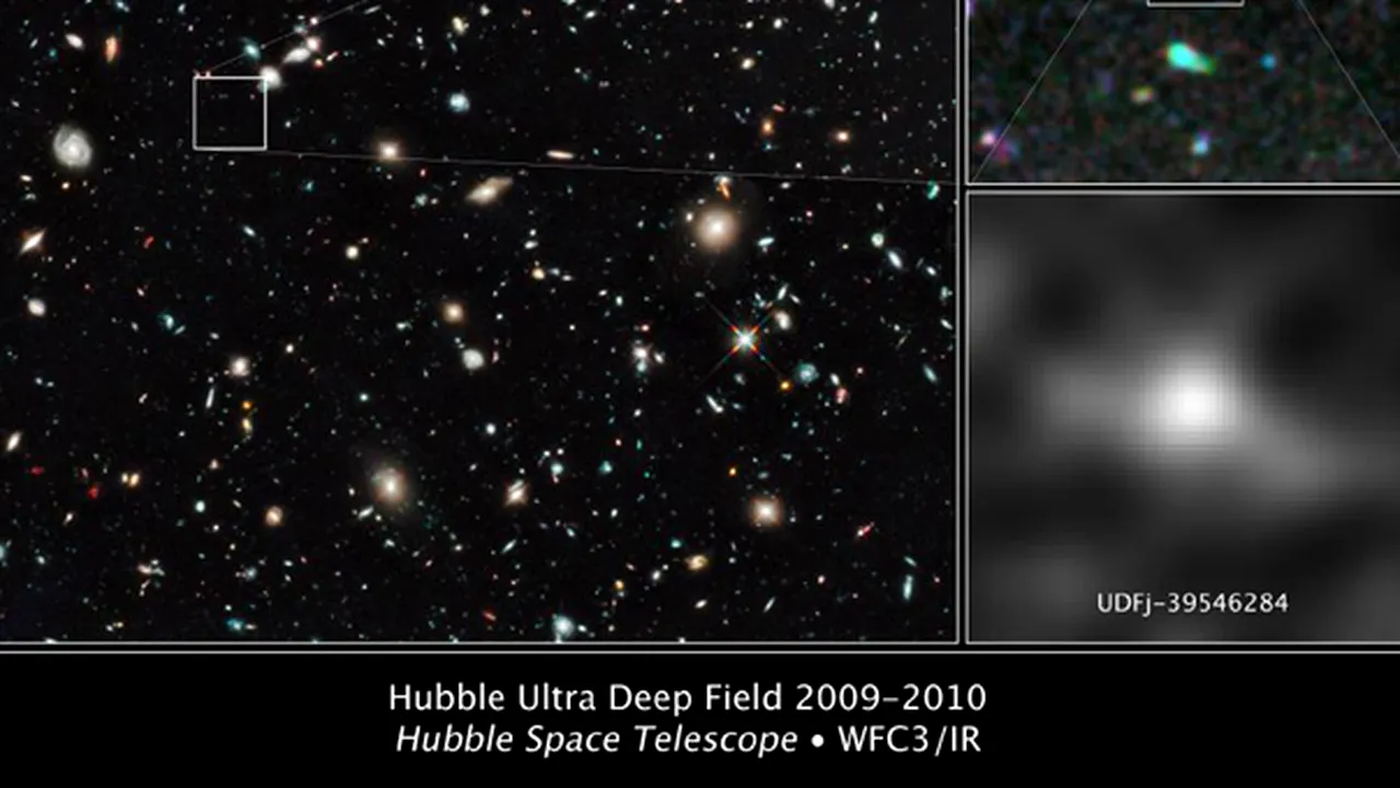 Cea mai îndepărtată galaxie observată până acum. Vezi aici cum arată - VIDEO