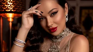 Vlăduţa Lupău, transformata in “Diamond Girl” de hairstylistul Adrian Perjovschi