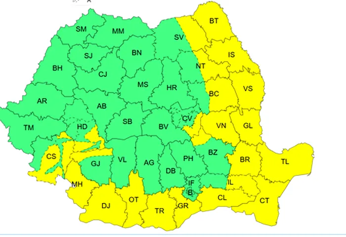 METEO Meteorologii anunţă răcire accentuată, ninsori şi viscol, strat nou de zăpadă la munte şi cod galben de vânt în mai multe regiuni ale ţării