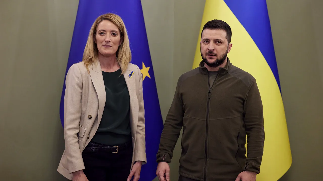 Roberta Metsola: Parlamentul European susţine cererea Ucrainei de a deveni candidat pentru integrarea în UE