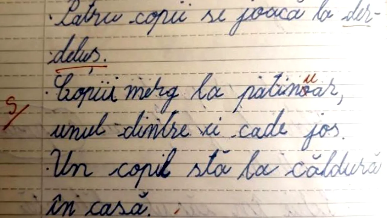 Sindicaliştii îi iau apărarea învăţătorului care a scris „patinuar”
