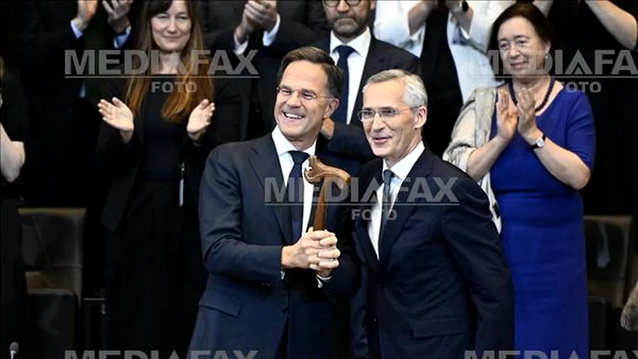 Alianţa care asigură paza Occidentului în faţa agresiunii Rusiei îşi schimbă conducerea. Jens Stoltenberg îi predă ştafeta lui Mark Rutte la şefia NATO