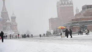 Blocaje rutiere la Moscova din cauza ninsorilor