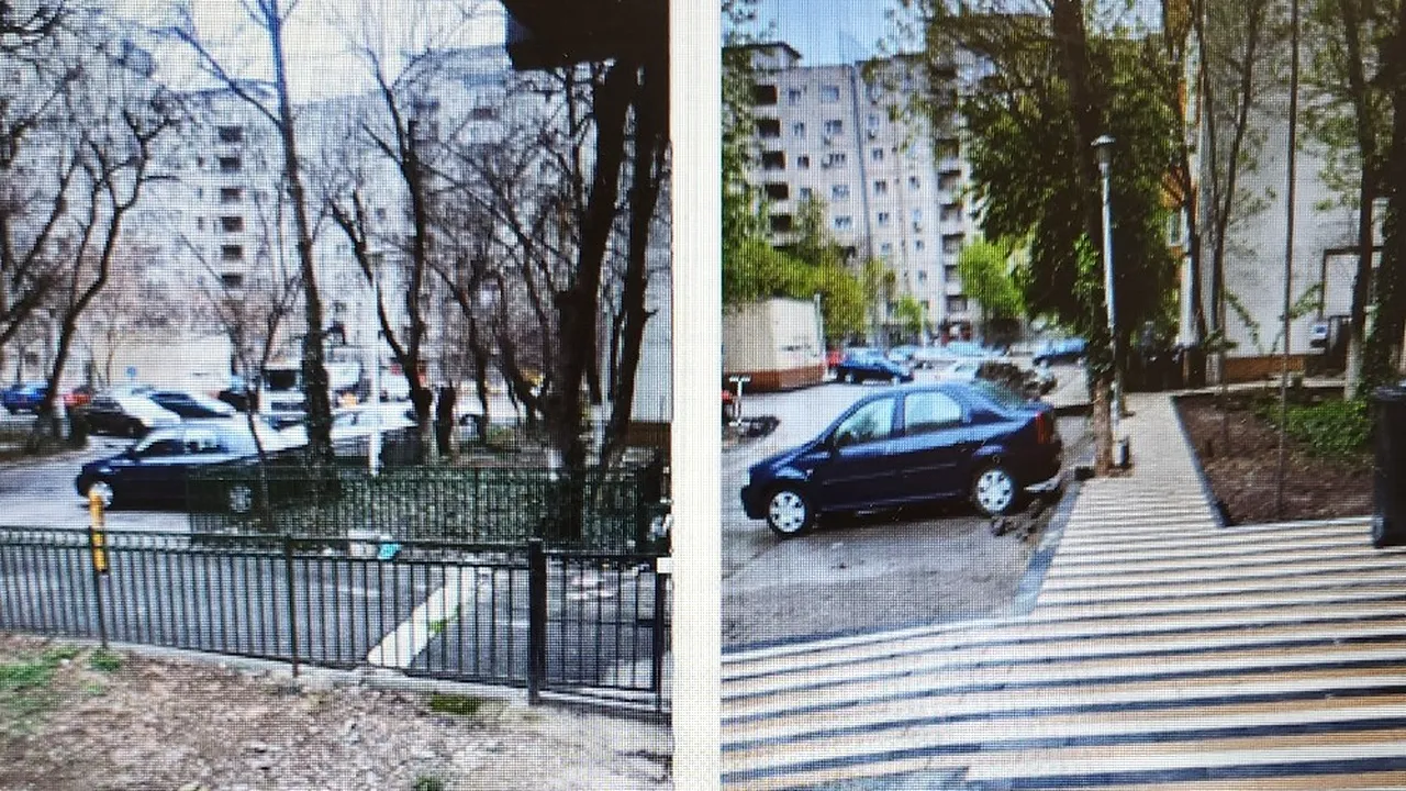 În Sectorul 5 spaţiul verde a fost betonat, iar copacii încadraţi în trotuar. Reacţia Gărzii de Mediu