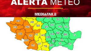 METEO. ANM: Cod Portocaliu de vijelii puternice şi grindină în nouă judeţe 