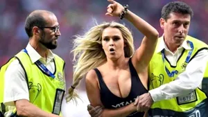 Kinsey Wolanski, blonda care a invadat finala Ligii Campionilor, a fost AMENDATĂ/ Cum se compară suma cu profitul pe care l-a adus site-ului Vitaly Uncensored | VIDEO