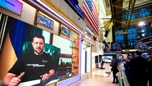 Volodimir Zelenski a deschis bursa de la New York