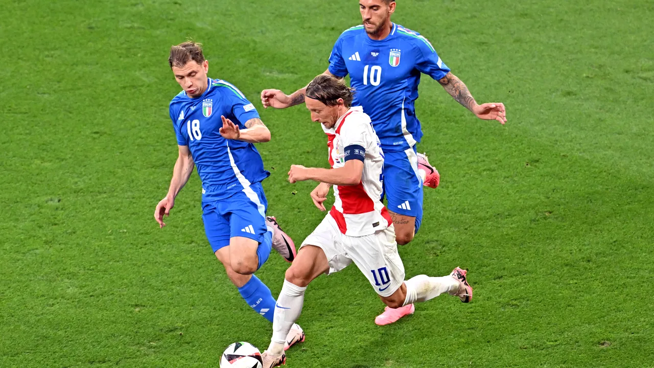 Euro 2024: Italia, calificare dramatică în optimi după remiza, 1-1, cu Croaţia. Zaccagni, gol salvator în minutul 98