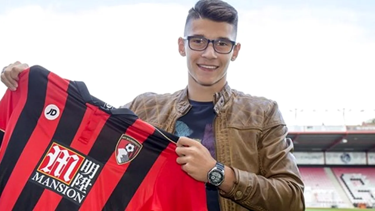 INTERVIU | Alex Dobre, după debutul la Bournemouth: Când m-a chemat antrenorul, mi-am smuls tricoul