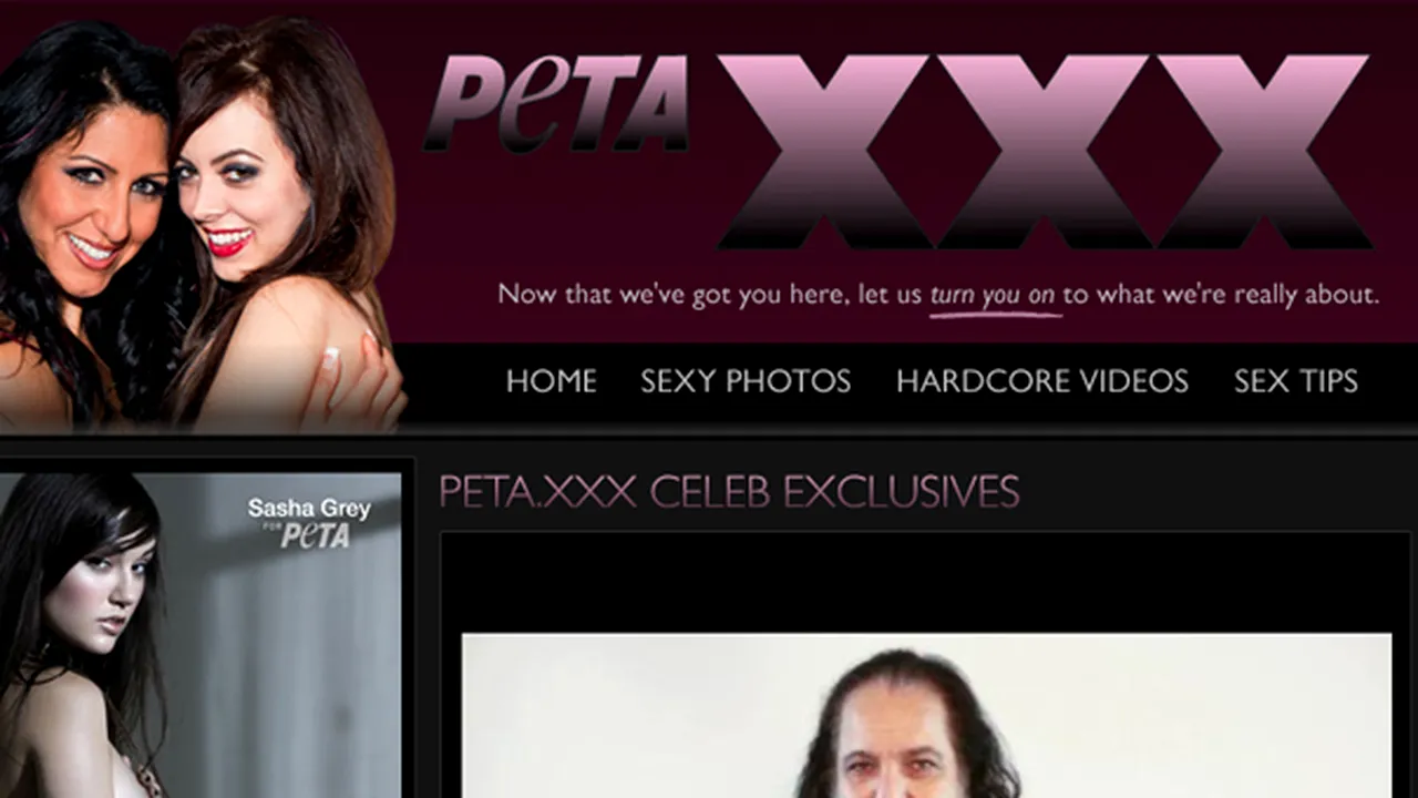 PETA a lansat un site ponografic, cu scopul de a apăra drepturile animalelor
