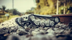 Război ca în filmele SF. Un robot terestru al ucrainenilor a neutralizat o dronă aeriană a rușilor
