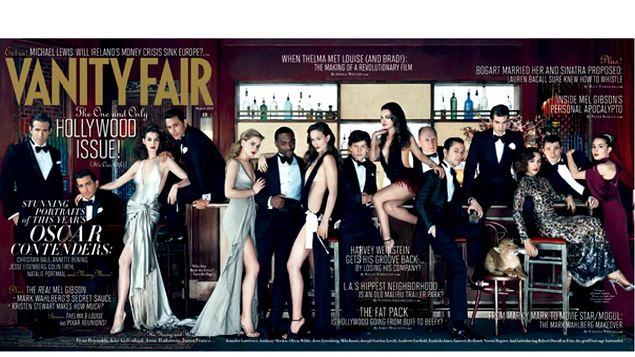 Tinerele vedete de la Hollywood pozează în stilul anilor '30 pe coperta Vanity Fair - VIDEO
