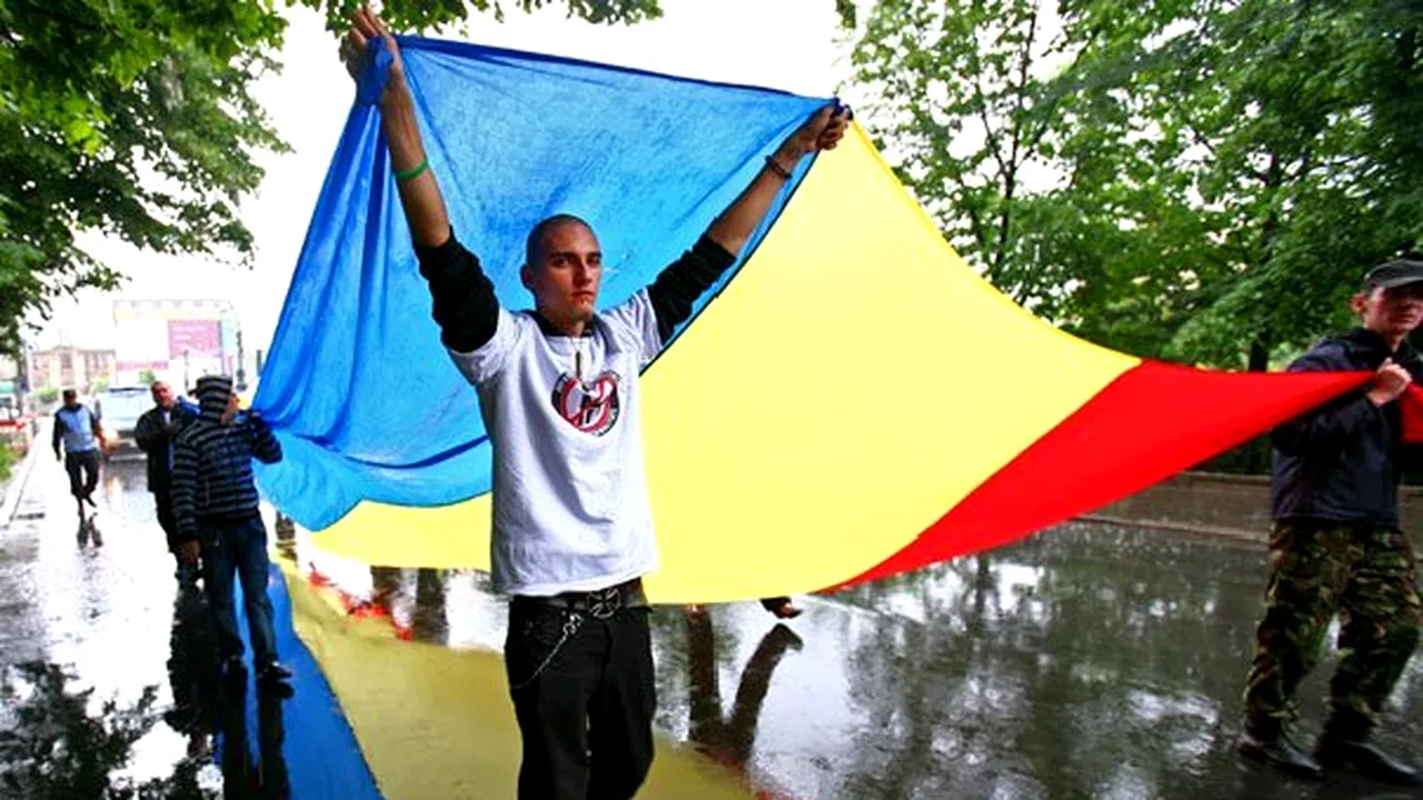 Protestul Noii Drepte în Capitală, desfăşurat fără incidente şi cu final devansat de ploaie