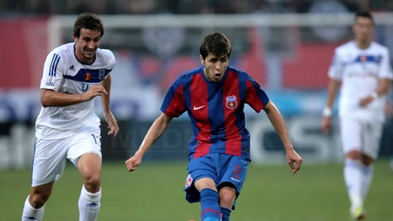 Steaua Bucureşti - Universitatea Craiova, scor 2-1, în Liga I