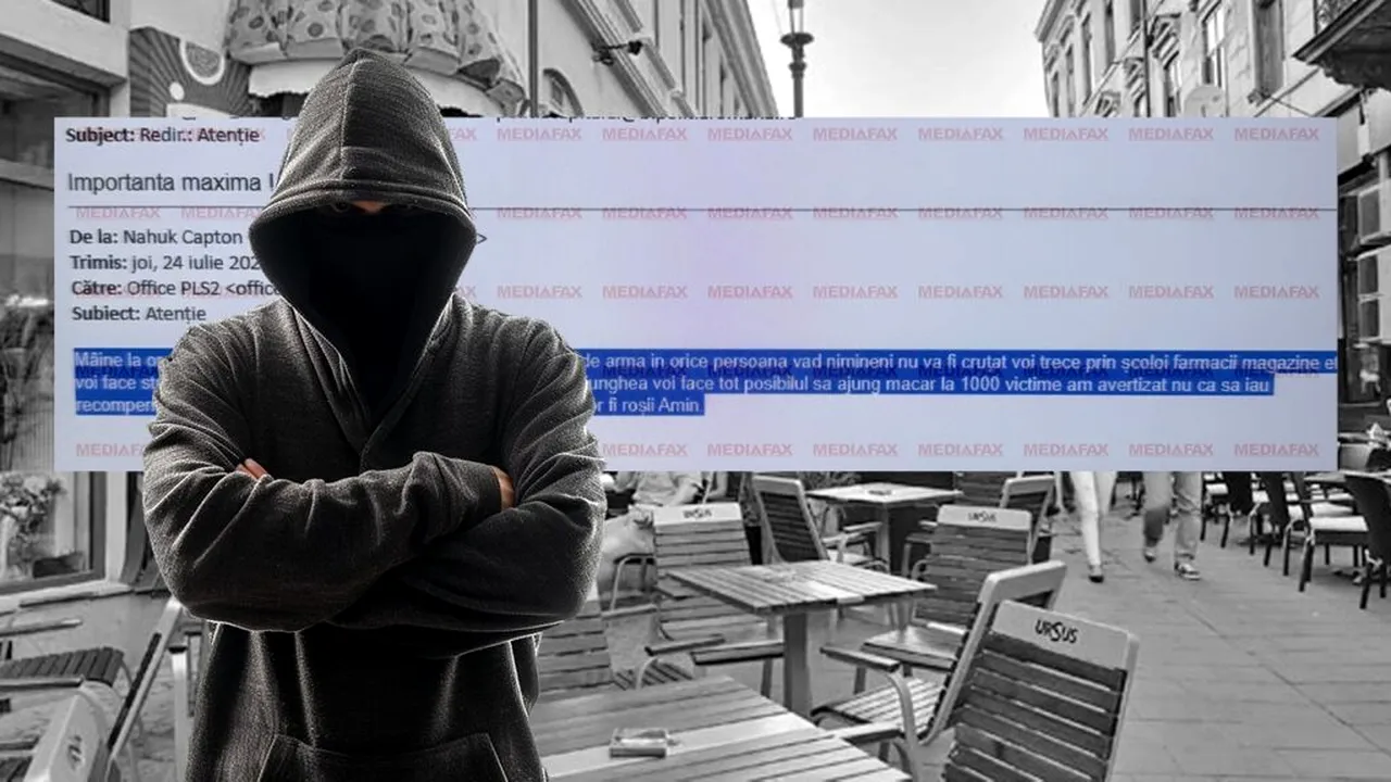 EXCLUSIV. Alertă în Poliție și SRI! E căutată o persoană care a anunțat că va masacra 1.000 de oameni în centrul Capitalei: ”Nimeni nu va fi cruțat” (FOTO)