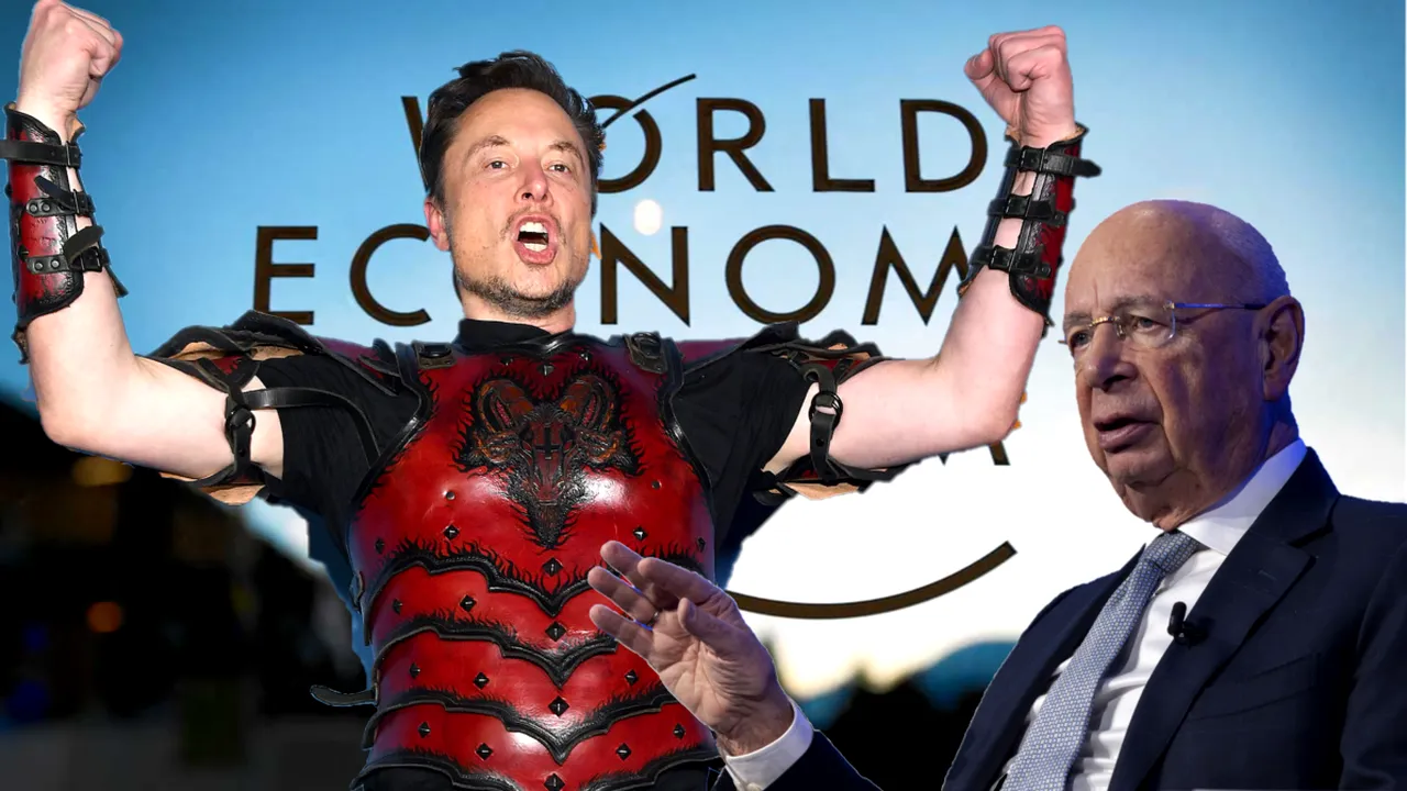 Elon Musk compară Forumul Economic Mondial cu 4Chan 