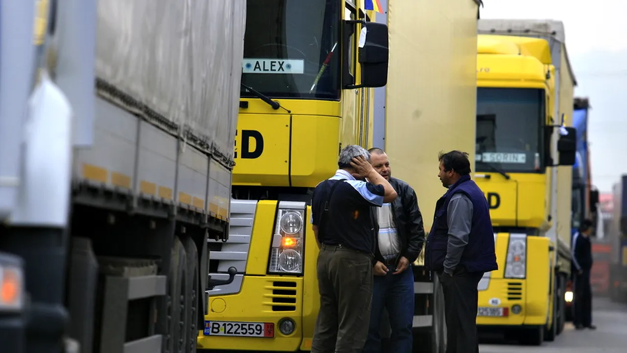 Transportatorii români vor protesta la Bruxelles, în faţa Parlamentului European