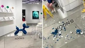 O sculptură de Jeff Koons, evaluată la 40.000 de ddolari, s-a făcut ţăndări