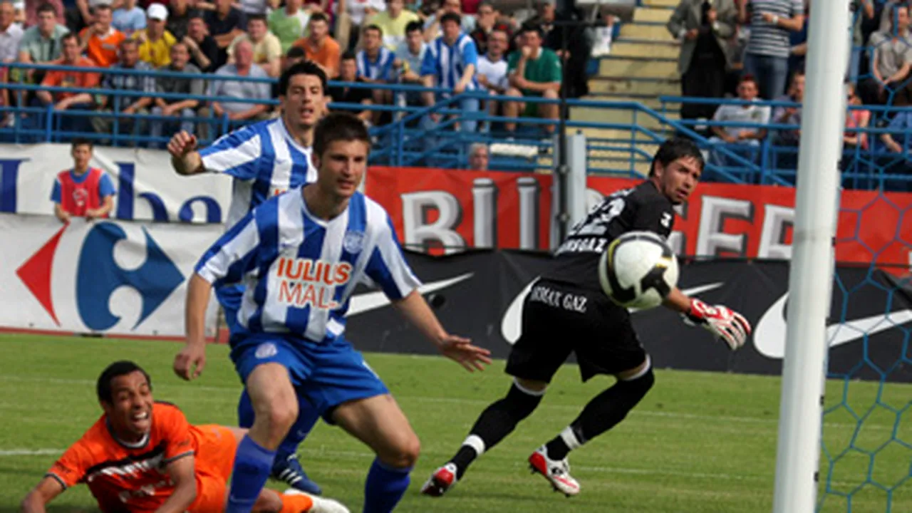 Politehnica Iaşi - Gaz Metan Mediaş, scor 2-0