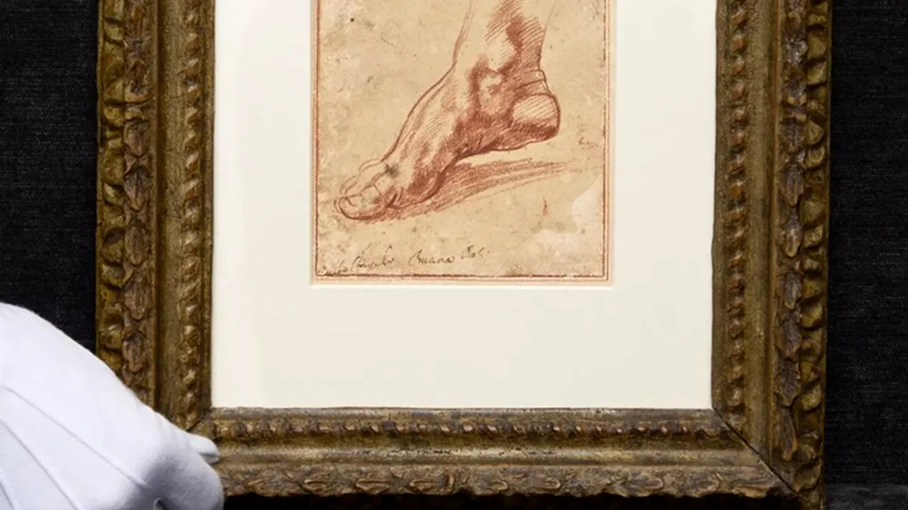 Schiță a lui Michelangelo, vândută la licitație pentru un preț-record de 27 de milioane de dolari