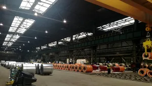 FOTO | Combinatul siderurgic din Galaţi va fabrica circa 60% din cantitatea de tablă pentru acoperişuri