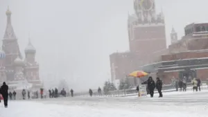 Polei şi trafic aerian perturbat la Moscova