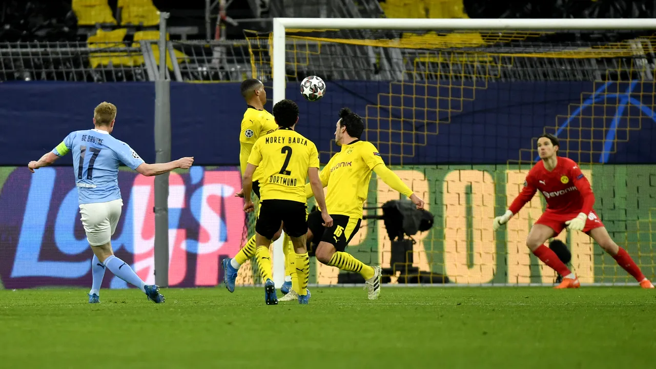 „Cetăţenii” sunt în semifinalele Ligii Campionilor după ce au învins Borussia Dortmund cu 2-1