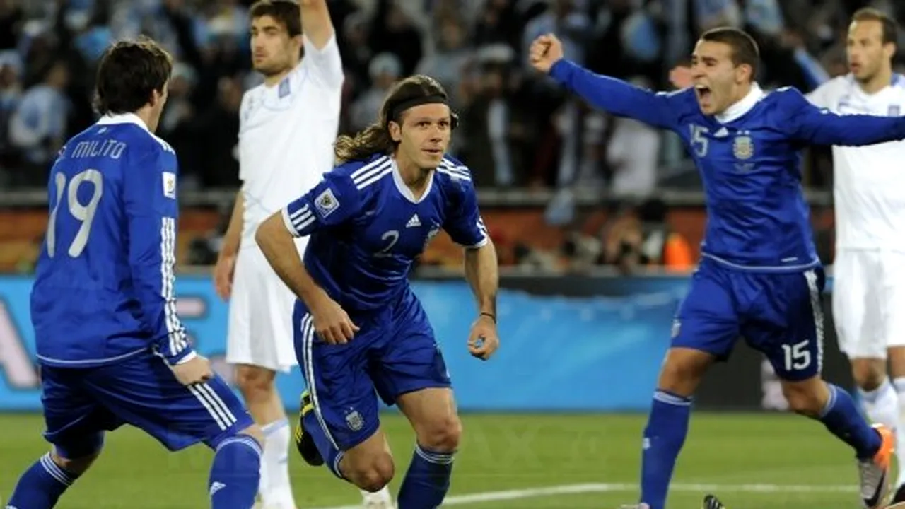 Grecia - Argentina, scor 0-2, în ultima etapă a grupei B de la CM-2010